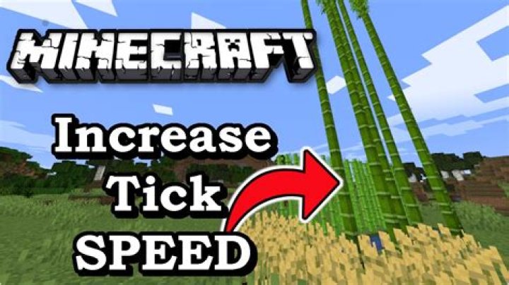 Minecraft how to increase tick speed