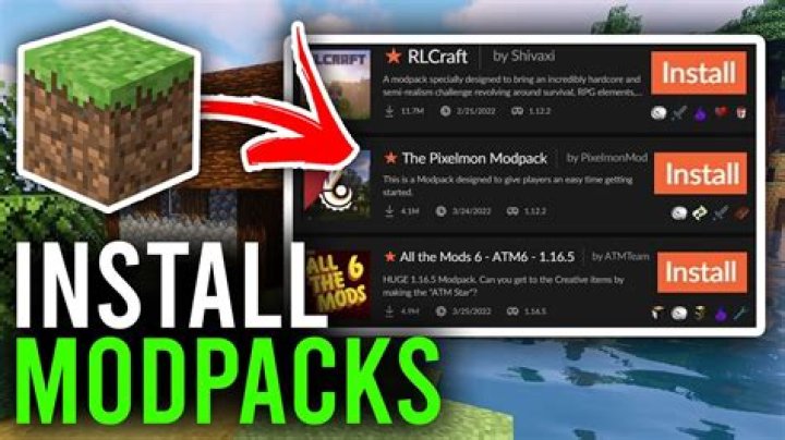 Minecraft how to install modpacks