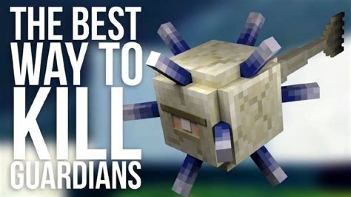 Minecraft how to kill guardian