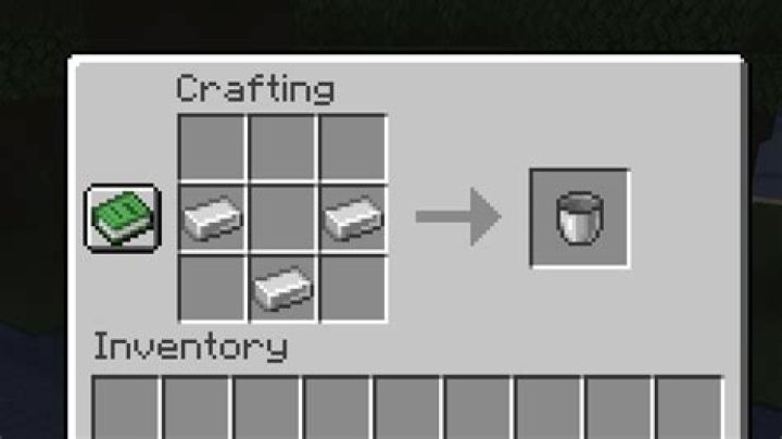 Minecraft how to make a bucket