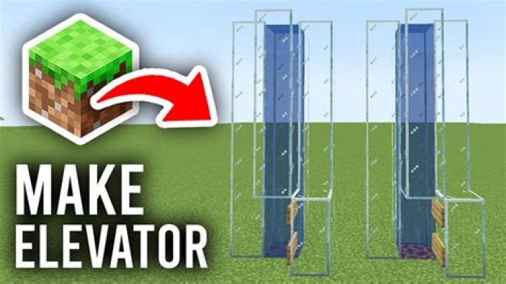Minecraft how to make a elevator