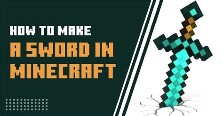 Minecraft how to make a sword