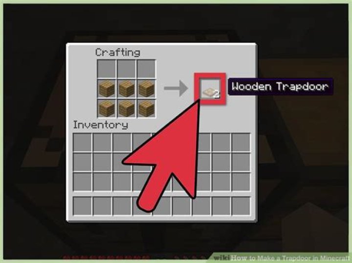 Minecraft how to make a trapdoor
