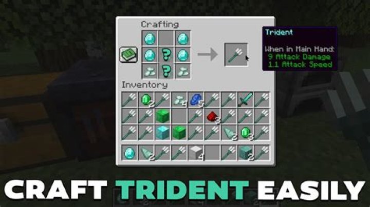 Minecraft how to make a trident