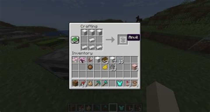Minecraft how to make anvil