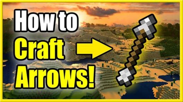 Minecraft how to make arrow