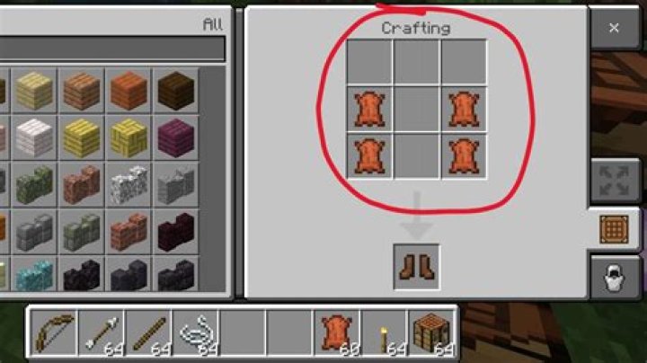 Minecraft how to make boots
