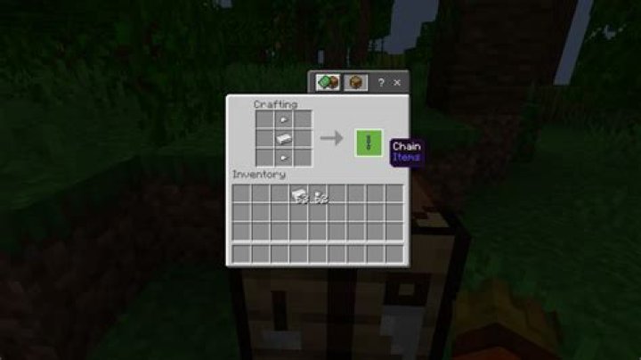 Minecraft how to make chain