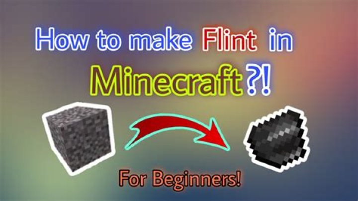 Minecraft how to make flint