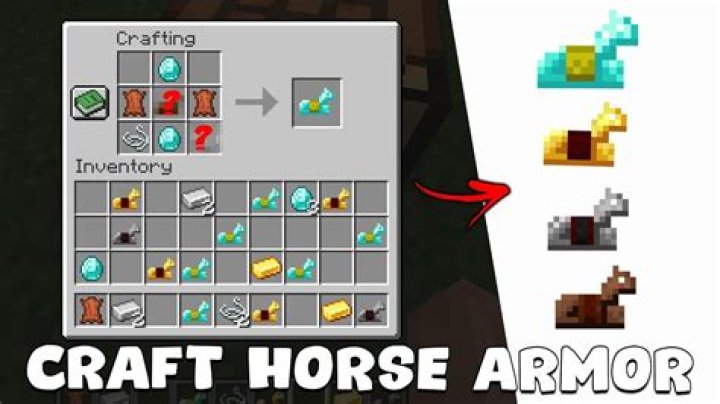 Minecraft how to make horse armor
