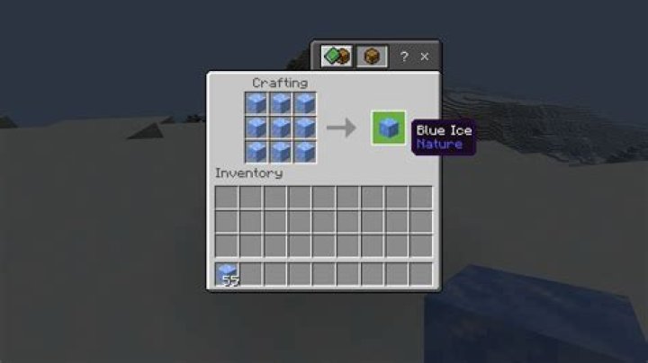 Minecraft how to make ice