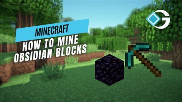 Minecraft how to mine obsidian