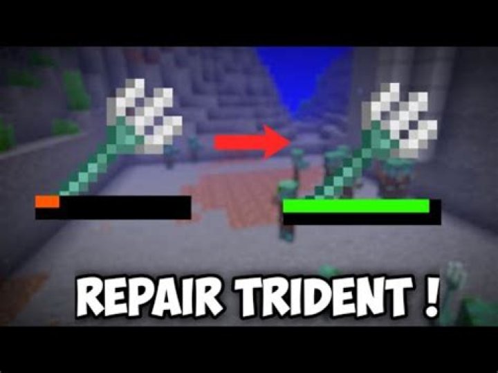 Minecraft how to repair trident