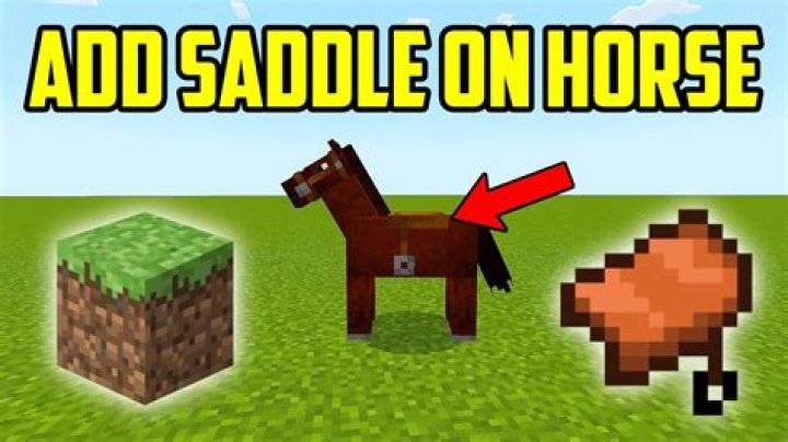 Minecraft how to saddle horse