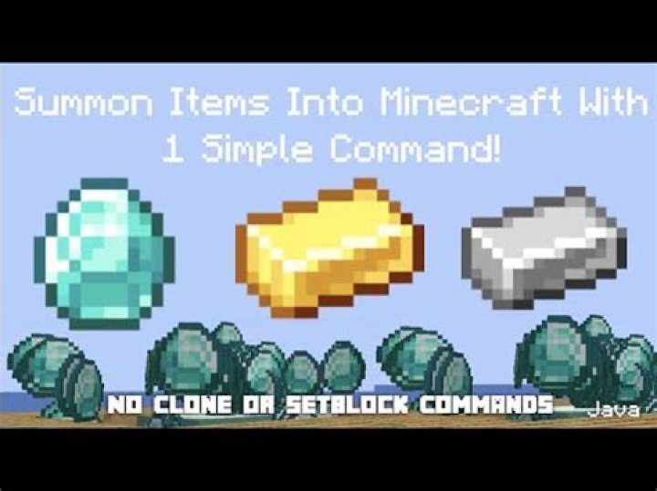 Minecraft how to summon items