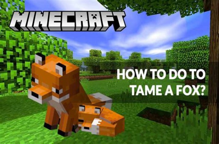 Minecraft how to tame fox