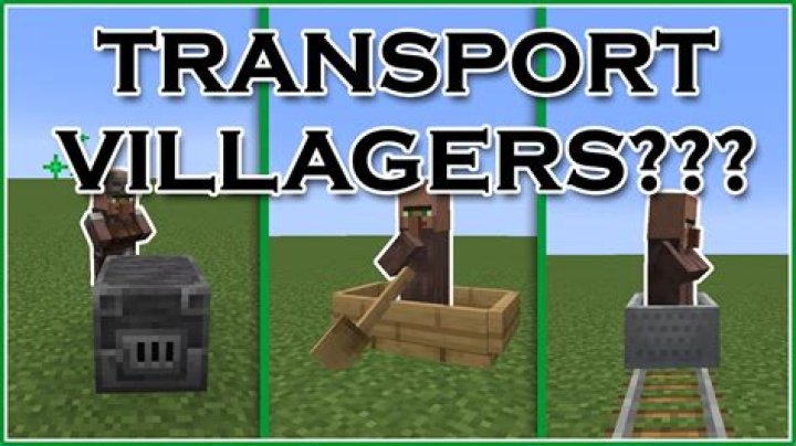 Minecraft how to transport villagers
