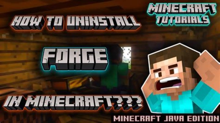 Minecraft how to uninstall forge
