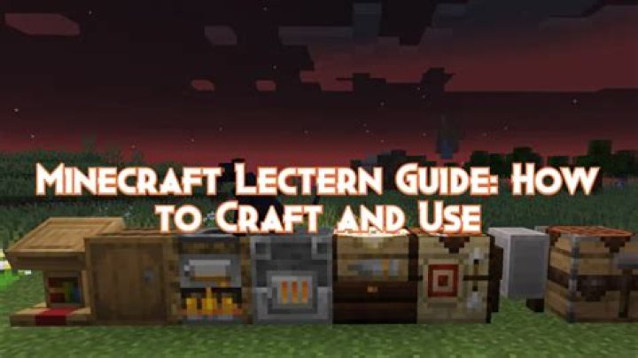 Minecraft how to use lectern