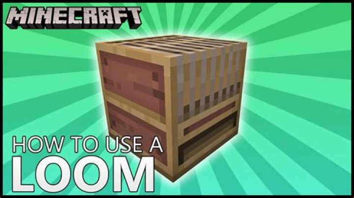 Minecraft how to use loom