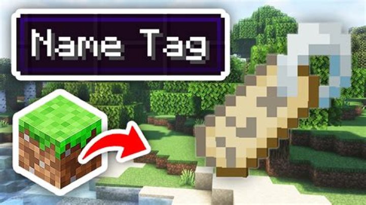 Minecraft how to use name tag