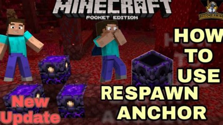 Minecraft how to use respawn anchor