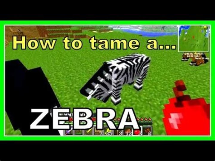 Minecraft mo creatures how to tame a zebra