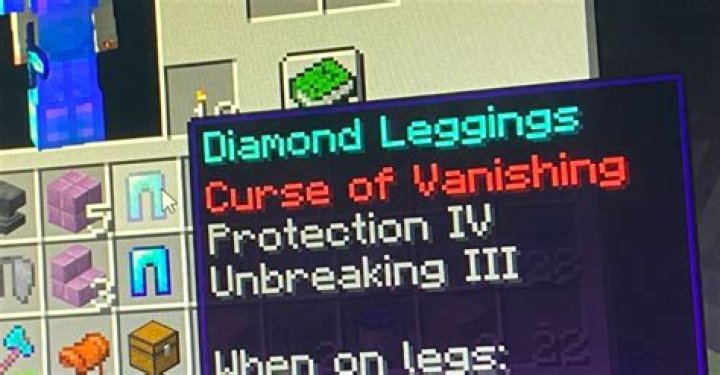 Minecraft what is curse of vanishing