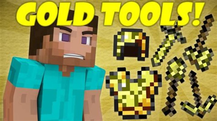 Minecraft why use gold tools