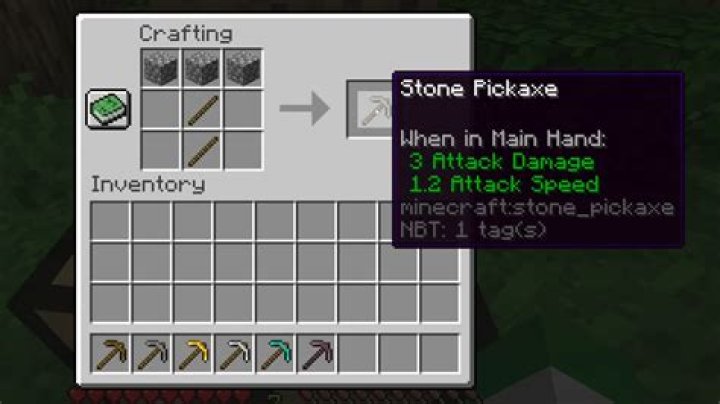 Pickaxe minecraft how to make