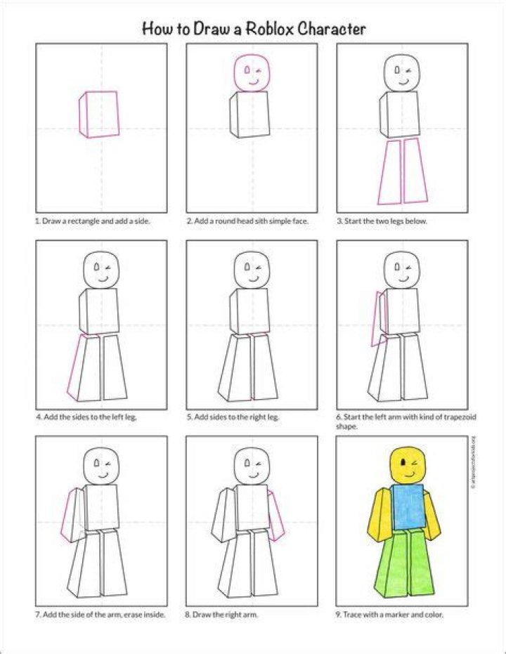 Roblox character how to draw roblox