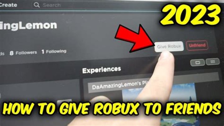 Roblox how to give robux