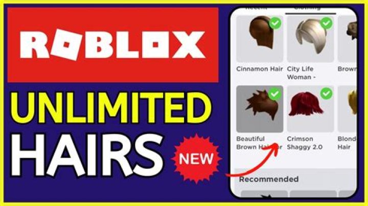 Roblox how to put on 2 hairs