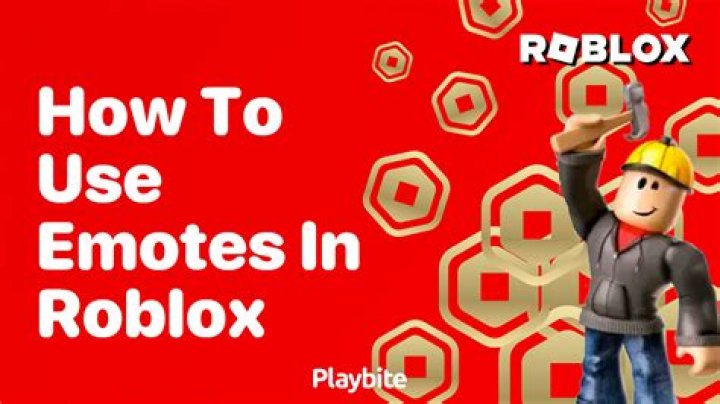Roblox how to use emotes