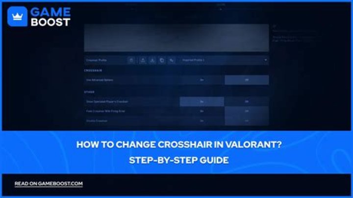 Valorant how to change crosshair