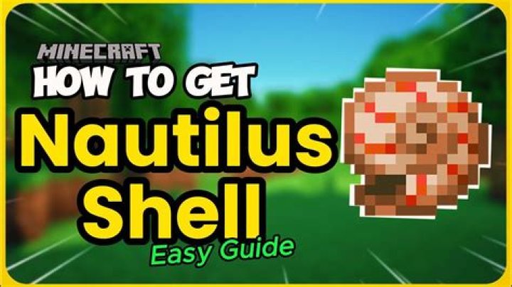 What are nautilus shells used for in minecraft