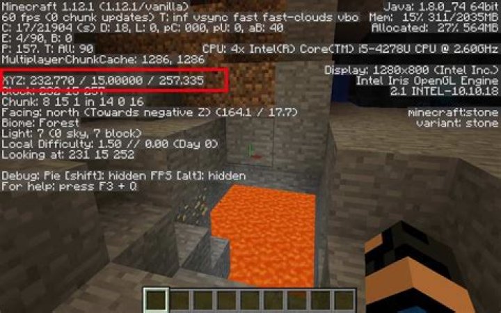 What are the coordinates for diamonds in minecraft