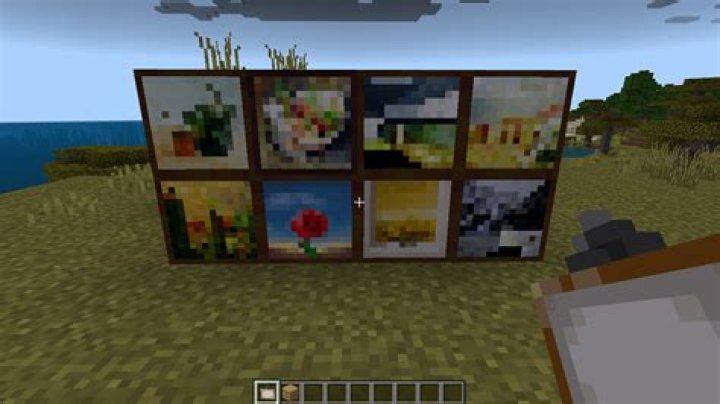 What are the minecraft paintings supposed to be