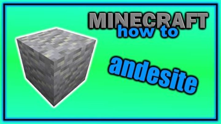 What can you do with andesite in minecraft