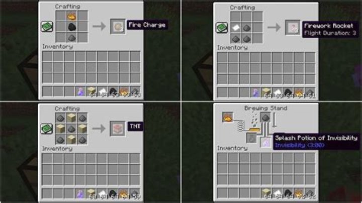 What can you do with gunpowder in minecraft