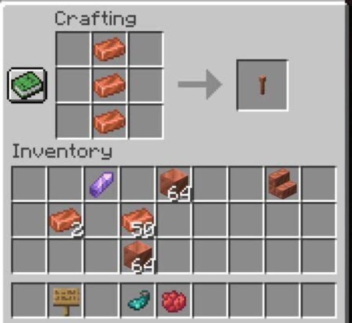 What can you make with copper in minecraft