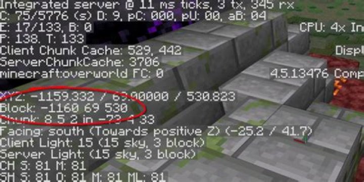 What coordinates are netherite in minecraft