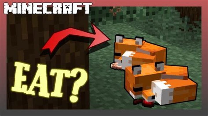 What do foxes eat minecraft
