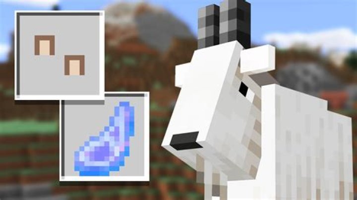 What do goats drop in minecraft