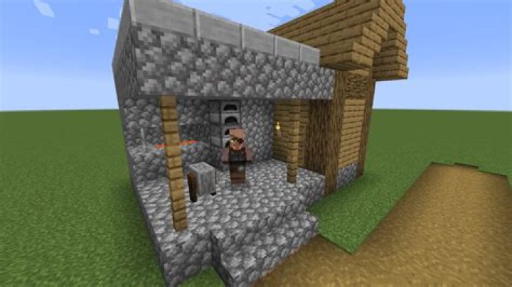 What does a blacksmith look like in minecraft