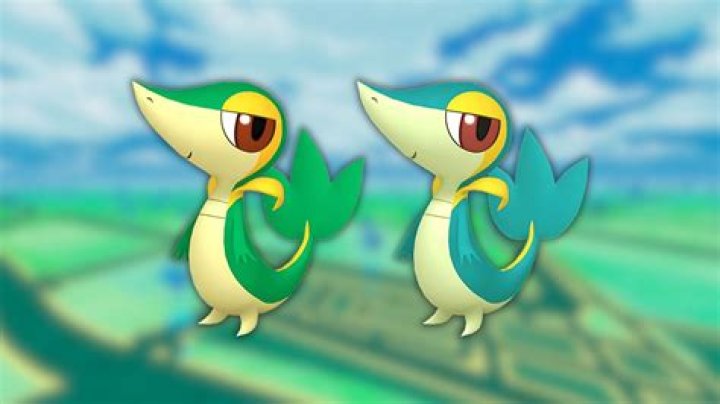 What does a shiny snivy look like in pokemon go