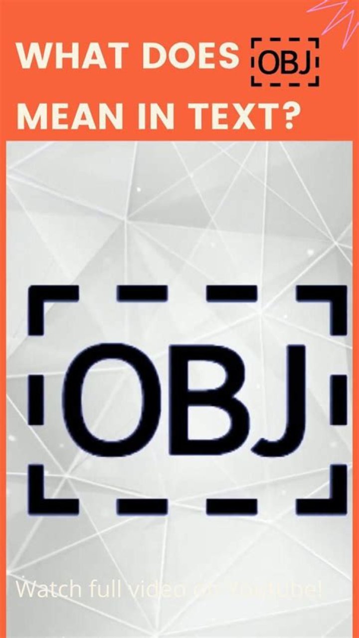 What does obj mean in roblox