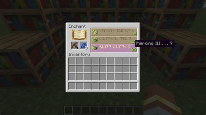 What does piercing do in minecraft