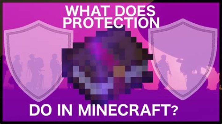 What does protection do in minecraft
