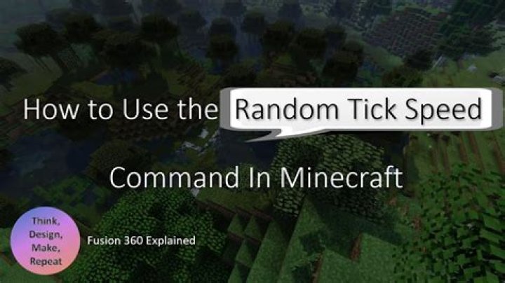 What does random tick speed do in minecraft